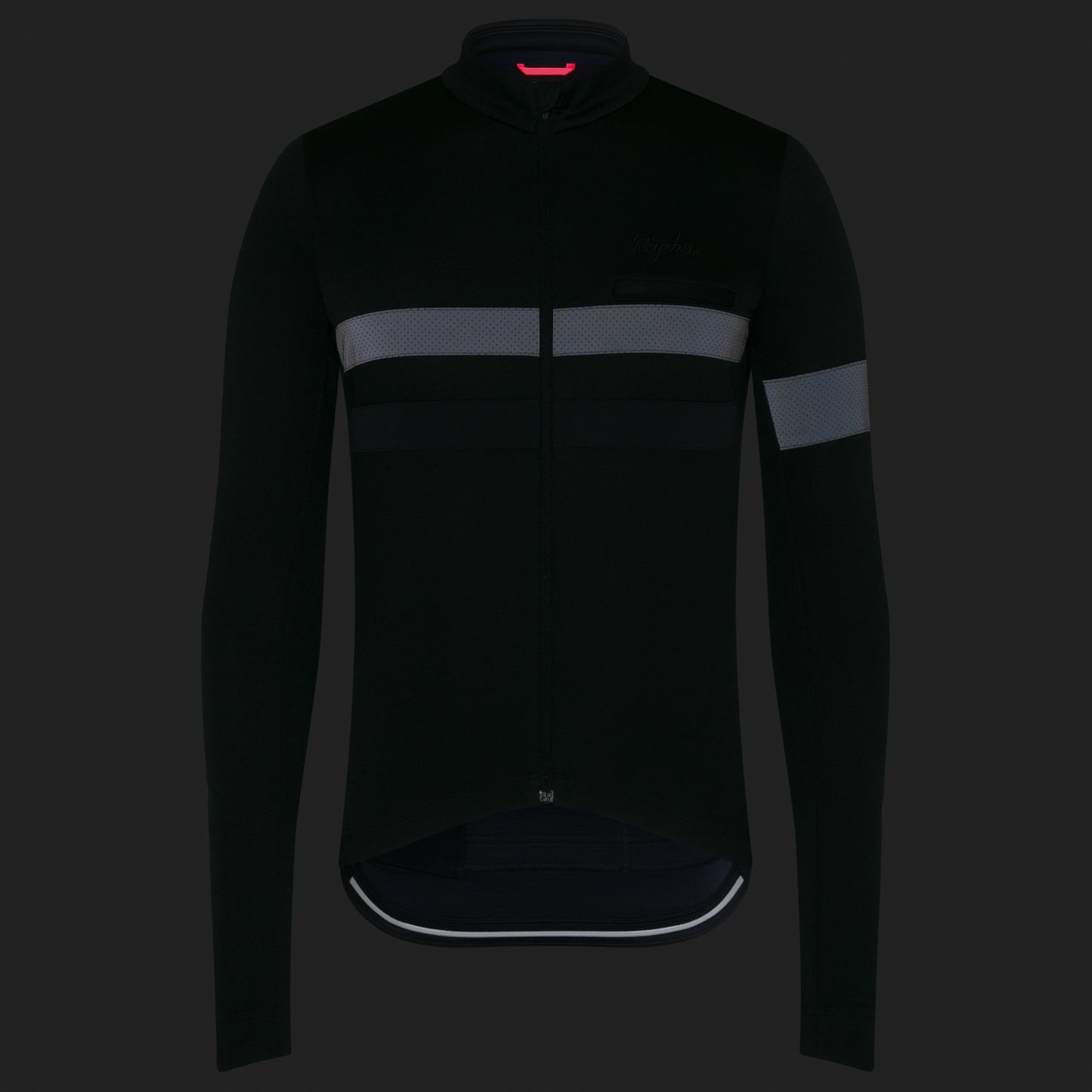 Rapha Brevet Men's Long Sleeve Jersey - Black image 6