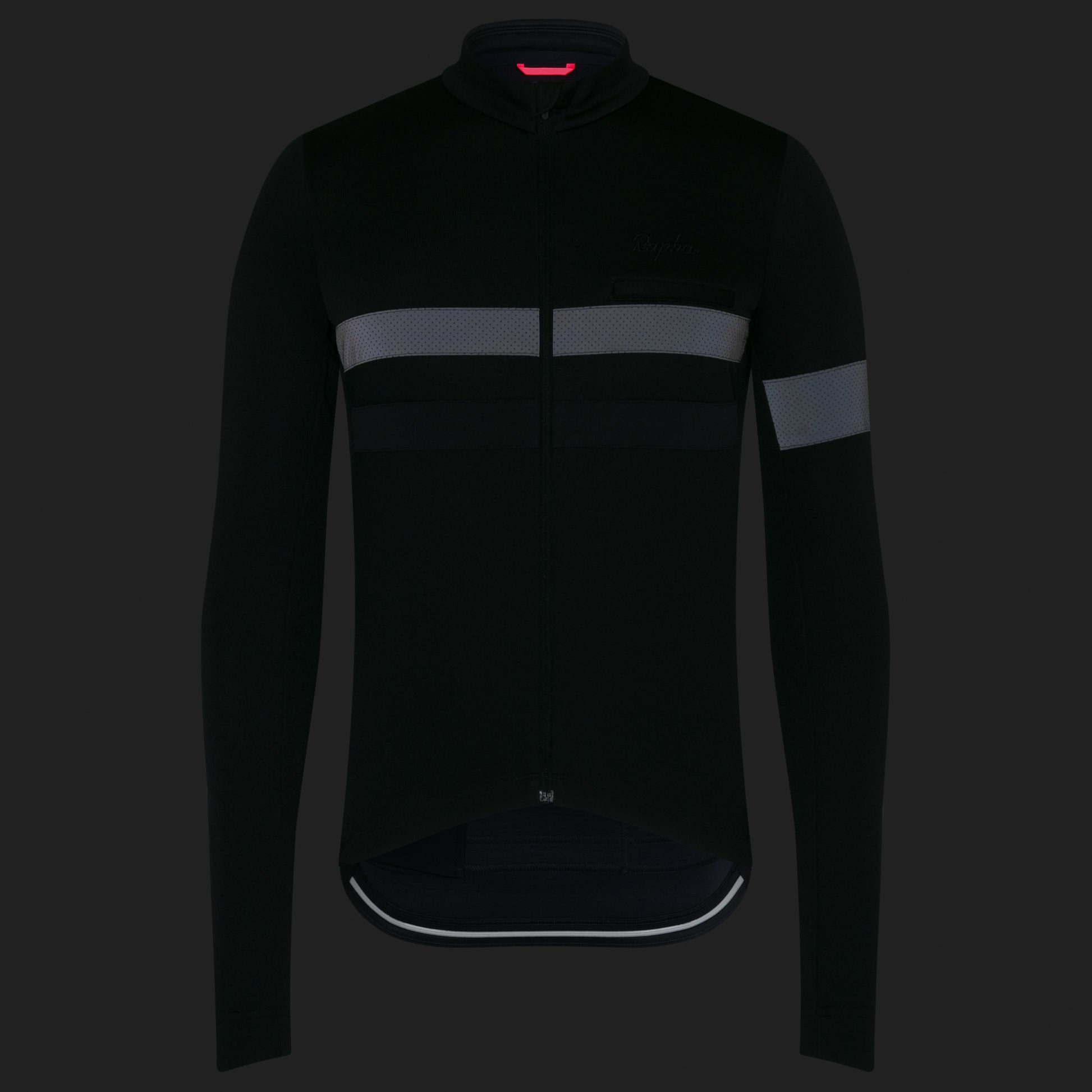 Rapha Brevet Men's Long Sleeve Jersey - Black image 6