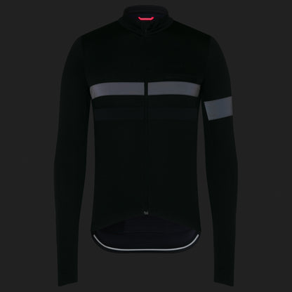Rapha Brevet Men's Long Sleeve Jersey - Black image 6