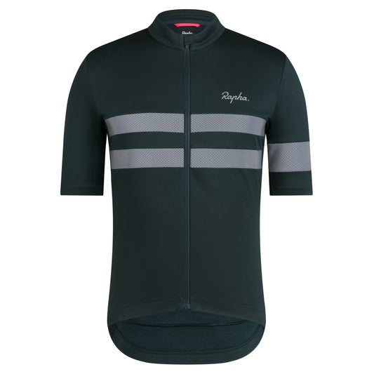 Rapha 2025 Brevet Men's Jersey - Forest Green/Silver Reflective