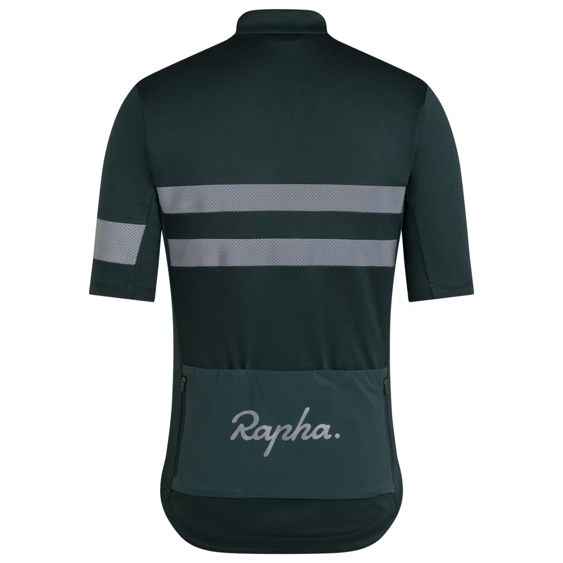 Rapha 2025 Brevet Men's Jersey - Forest Green/Silver Reflective image 2 BJR09XXMSVXSM,BJR09XXMSVSML,BJR09XXMSVMED,BJR09XXMSVLRG,BJR09XXMSVXLG,BJR09XXMSVXXL