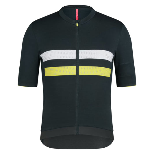Rapha 2026 Men's Brevet Merino Jersey III - Dark Forest/Chartreuse image 1