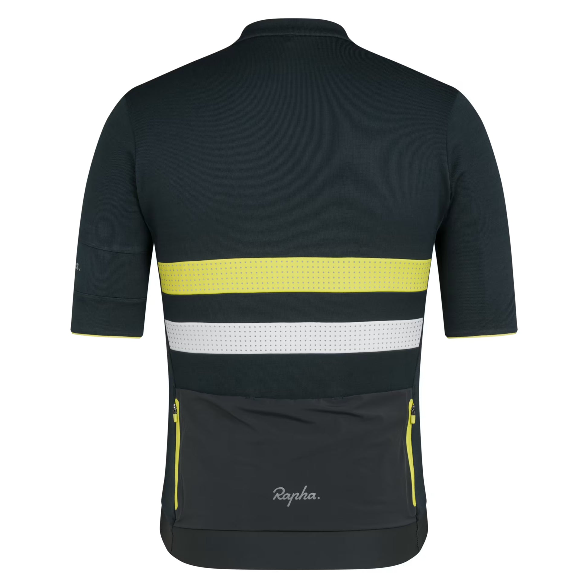 Rapha 2026 Men's Brevet Merino Jersey III - Dark Forest/Chartreuse image 2