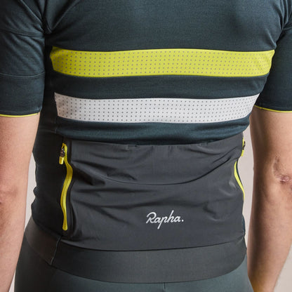 Rapha 2026 Men's Brevet Merino Jersey III - Dark Forest/Chartreuse image 6