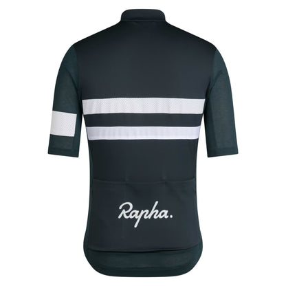 Rapha 2025 Brevet Men's Lightweight Jersey - Forest Green/White image 2 BLW07XXMSWXSM,BLW07XXMSWSML,BLW07XXMSWMED,BLW07XXMSWLRG,BLW07XXMSWXLG,BLW07XXMSWXXL