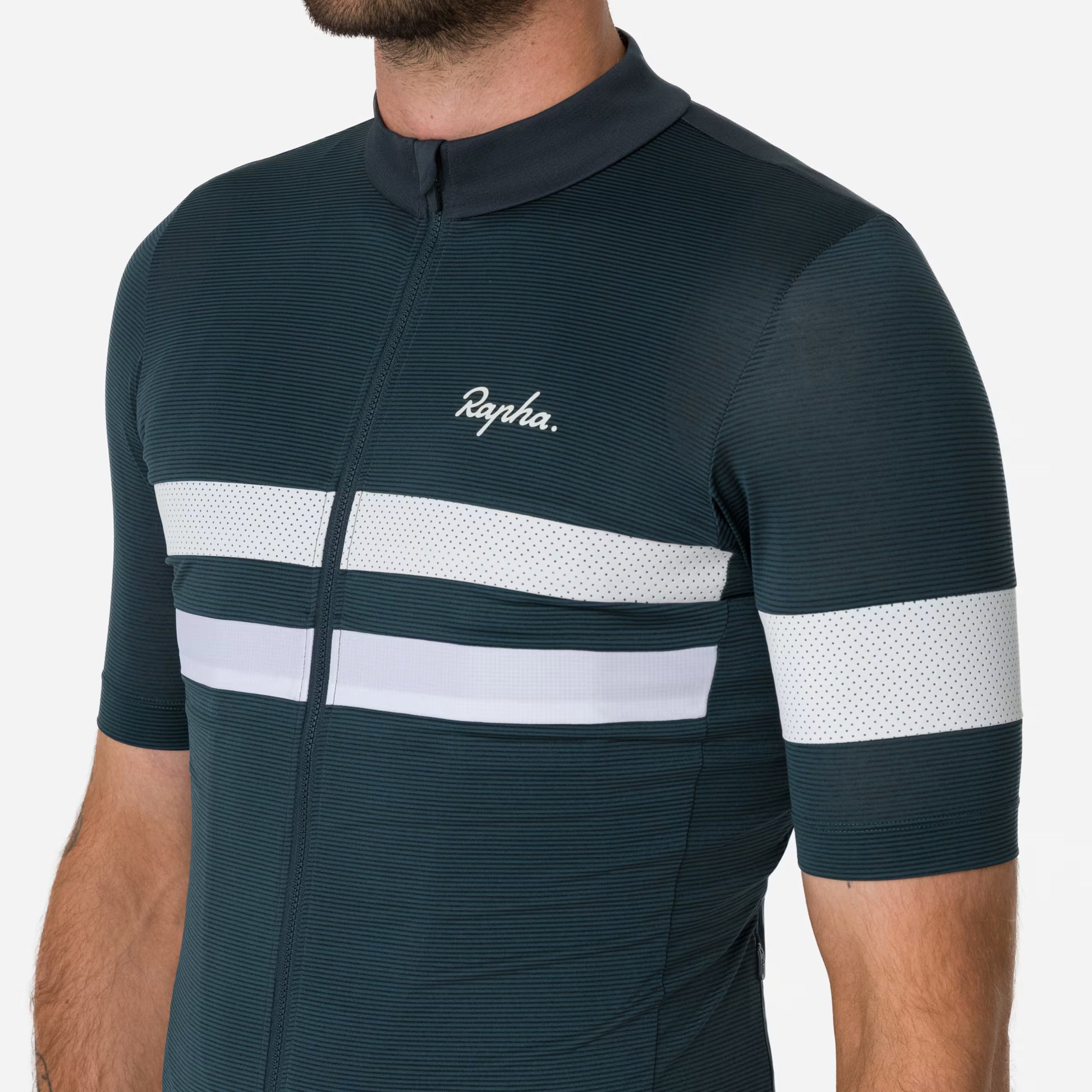 Rapha 2025 Brevet Men's Lightweight Jersey - Forest Green/White image 4 BLW07XXMSWXSM,BLW07XXMSWSML,BLW07XXMSWMED,BLW07XXMSWLRG,BLW07XXMSWXLG,BLW07XXMSWXXL