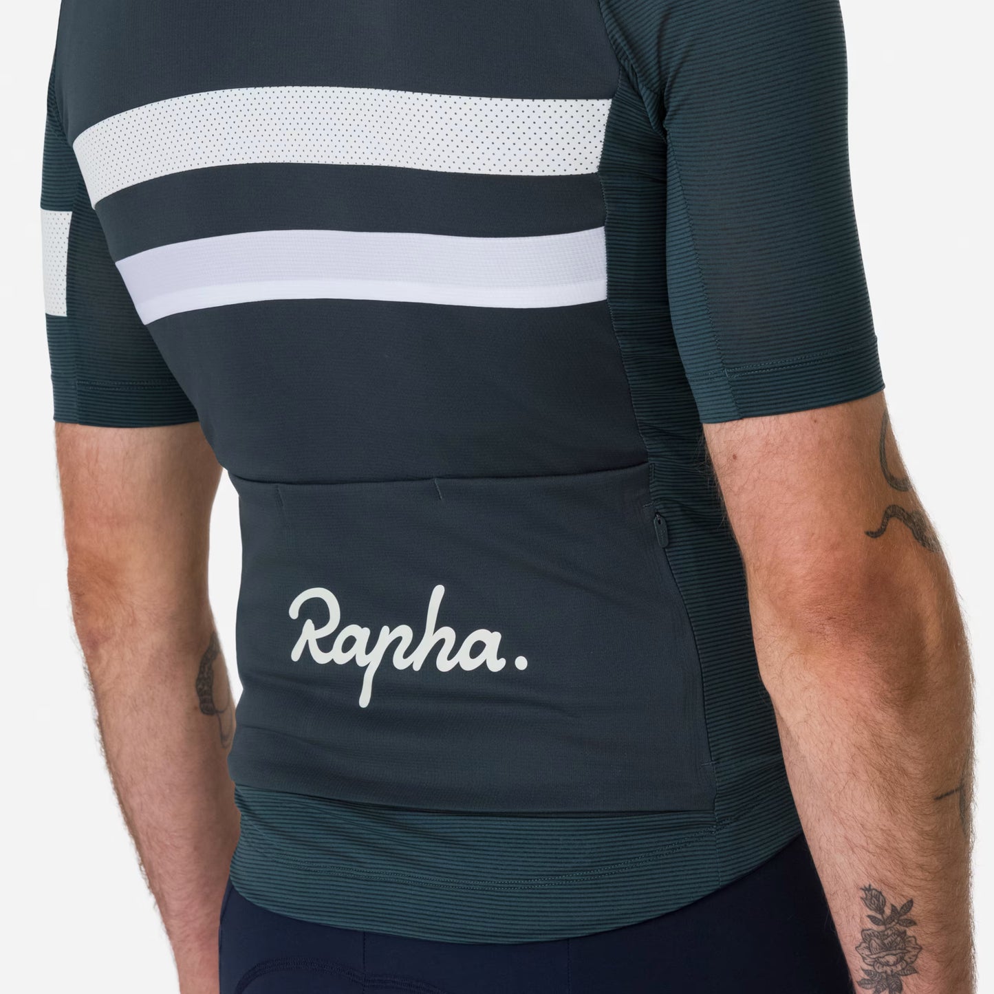 Rapha 2025 Brevet Men's Lightweight Jersey - Forest Green/White image 3 BLW07XXMSWXSM,BLW07XXMSWSML,BLW07XXMSWMED,BLW07XXMSWLRG,BLW07XXMSWXLG,BLW07XXMSWXXL