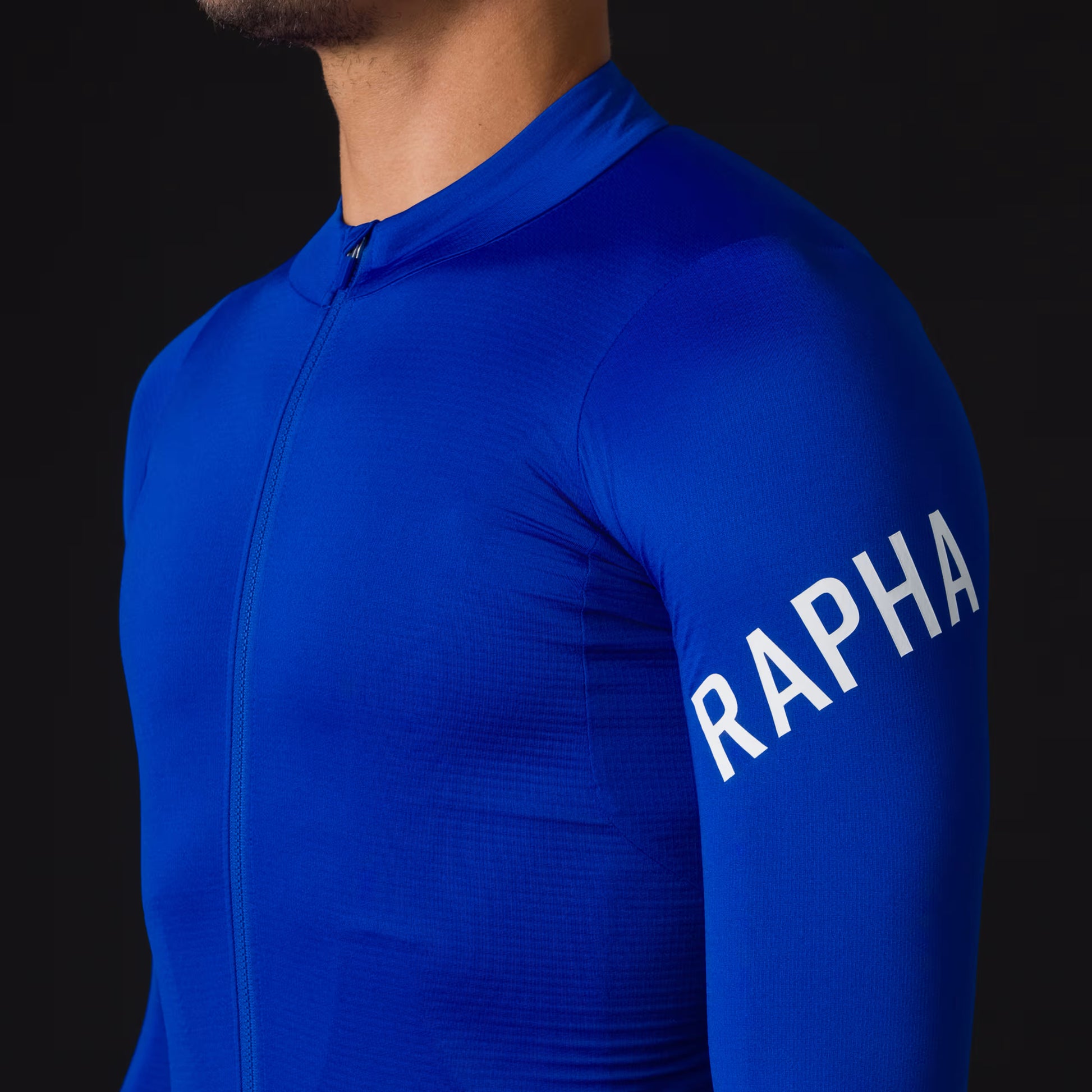 Rapha Men's Pro Team Long Sleeve Midweight Cycling Jersey - Blue/White BMY01XXSURXSM,BMY01XXSURSML,BMY01XXSURMED,BMY01XXSURLRG,BMY01XXSURXLG image 6