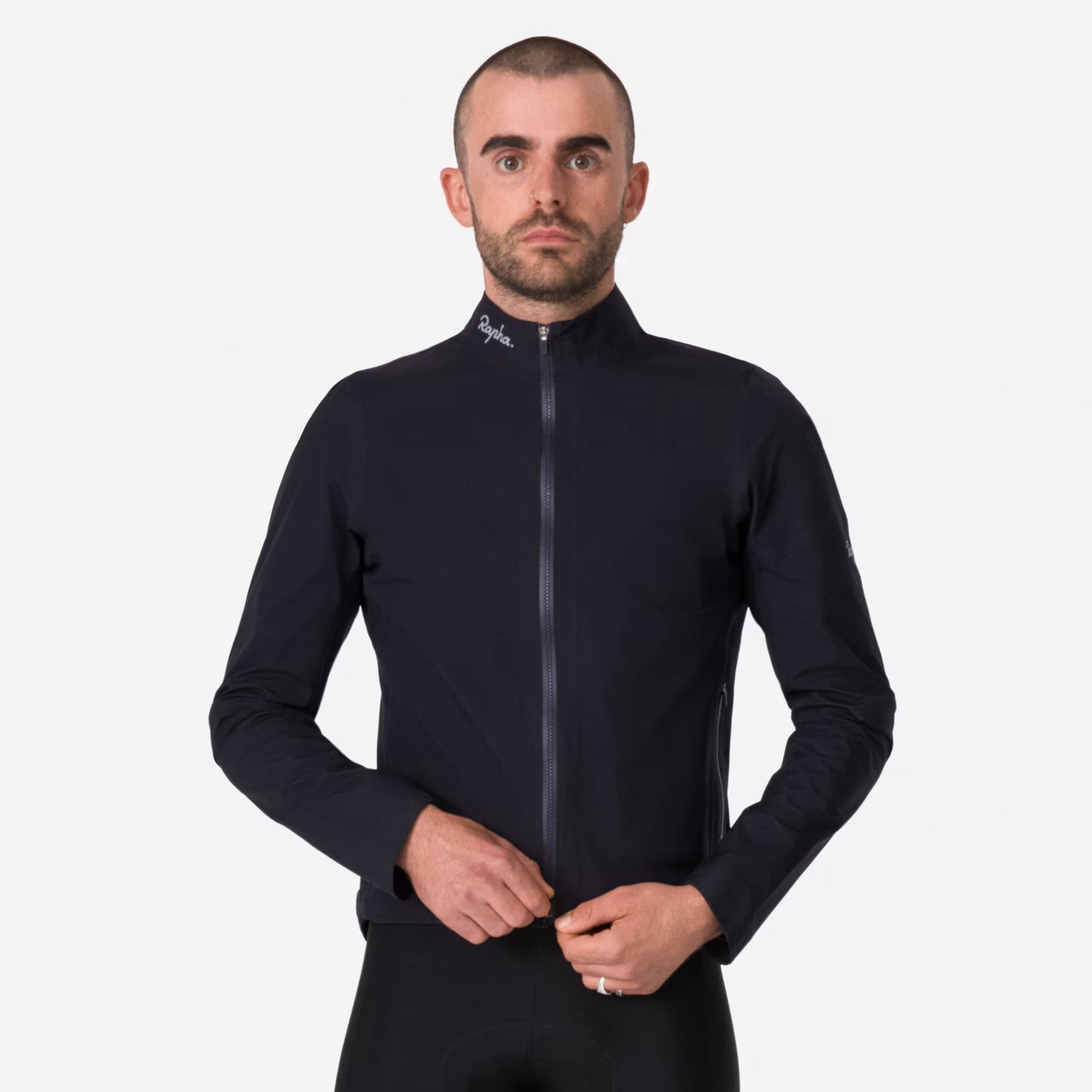 Rapha 2025 Men's Gore-Tex Rain Jacket - Black image 2 BNF01XXASEXSM,BNF01XXASESML,BNF01XXASEMED,BNF01XXASELRG,BNF01XXASEXLG,BNF01XXASEXXL