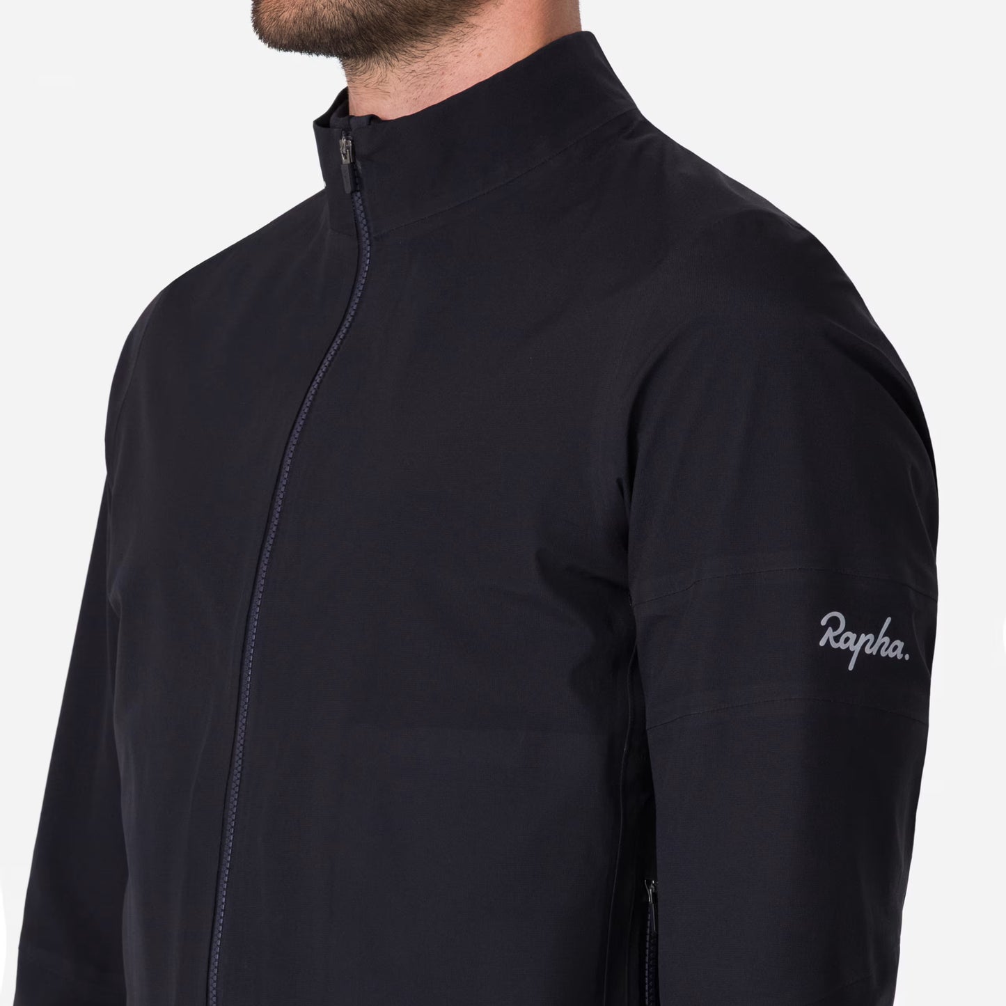 Rapha 2025 Men's Gore-Tex Rain Jacket - Black image 3 BNF01XXASEXSM,BNF01XXASESML,BNF01XXASEMED,BNF01XXASELRG,BNF01XXASEXLG,BNF01XXASEXXL