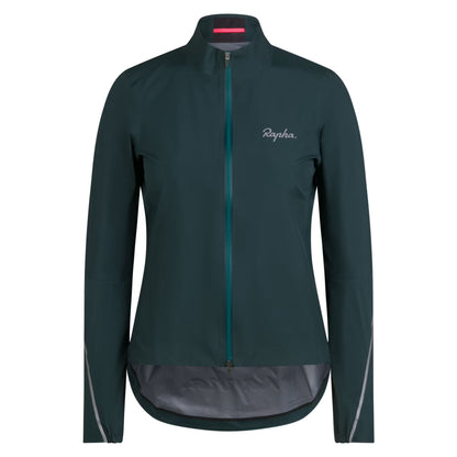 Rapha Women's Gore-Tex Rain Jacket Forest Green/Silver Reflective BNR01XXMSVXXS,BNR01XXMSVXSM,BNR01XXMSVSML,BNR01XXMSVMED,BNR01XXMSVLRG,BNR01XXMSVXLG image 1