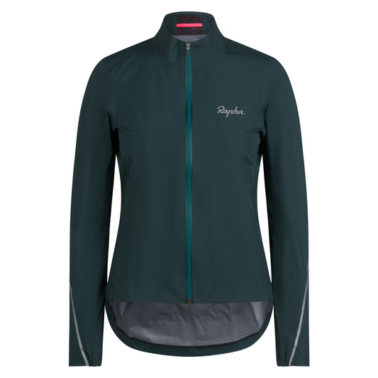 Rapha Women's Gore-Tex Rain Jacket Forest Green/Silver Reflective BNR01XXMSVXXS,BNR01XXMSVXSM,BNR01XXMSVSML,BNR01XXMSVMED,BNR01XXMSVLRG,BNR01XXMSVXLG image 1