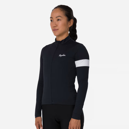 Rapha Women's Core Thermal Long Sleeve Jersey Black / White image 3