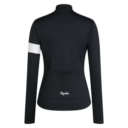 Rapha Women's Core Thermal Long Sleeve Jersey Black / White image 2