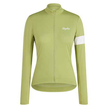 Rapha Women's Core Thermal Long Sleeve, Jersey Fern/White image 1