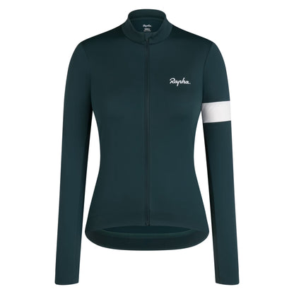 Rapha Women's Core Thermal Long Sleeve Jersey - Forest Green image 1