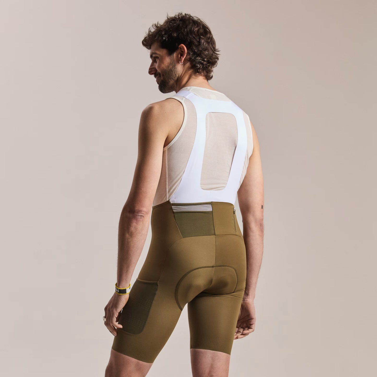 Rapha 2026 Men's Brevet Cargo Bib Cycling Shorts III - Dark Olive image 4