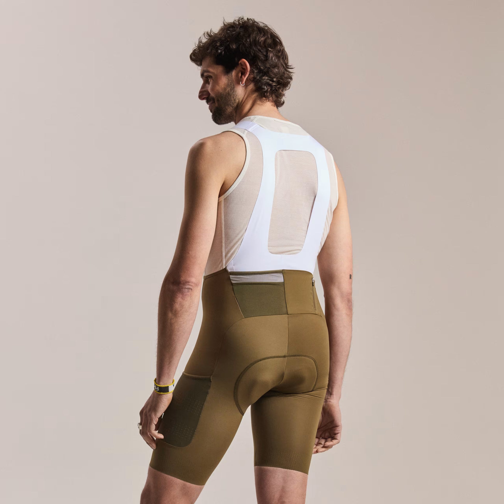 Rapha 2026 Men's Brevet Cargo Bib Cycling Shorts III - Dark Olive image 4