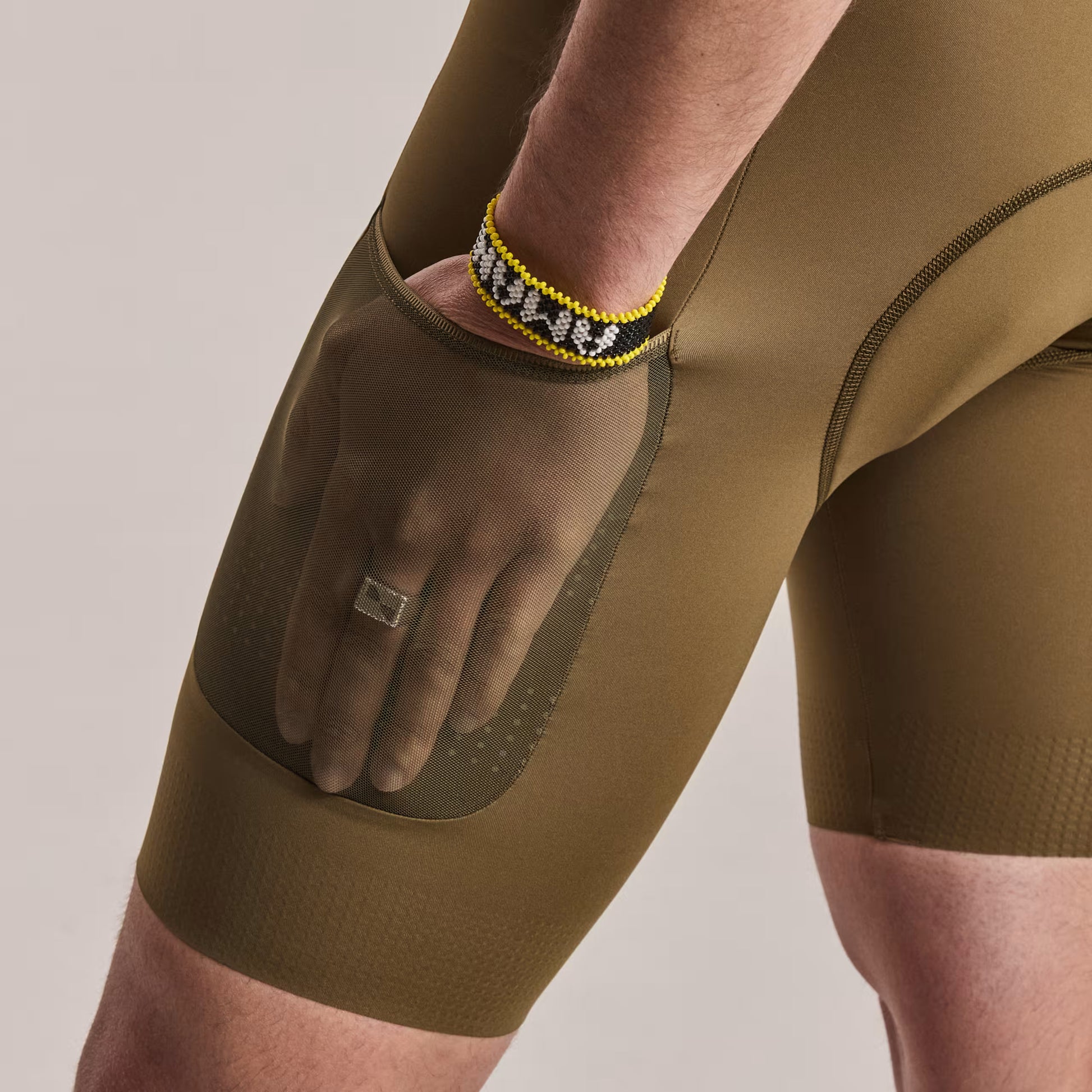 Rapha 2026 Men's Brevet Cargo Bib Cycling Shorts III - Dark Olive image 5