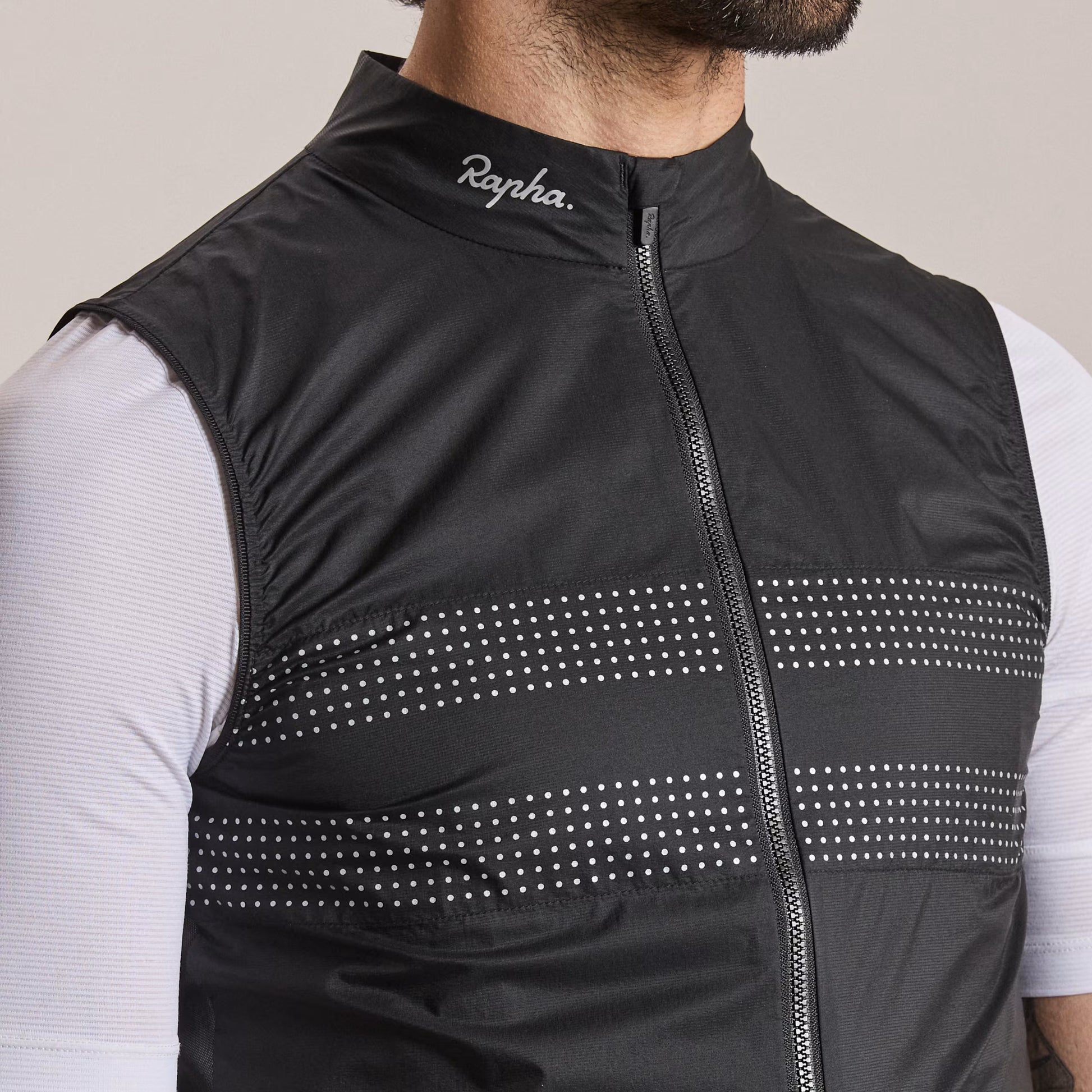 Rapha 2026 Men's Brevet Wind Cycling Gilet III, Black image 6