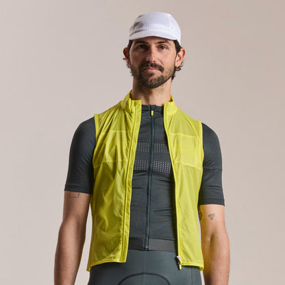 Rapha 2026 Men's Brevet Wind Gilet III, Chartreuse/Silver image 3