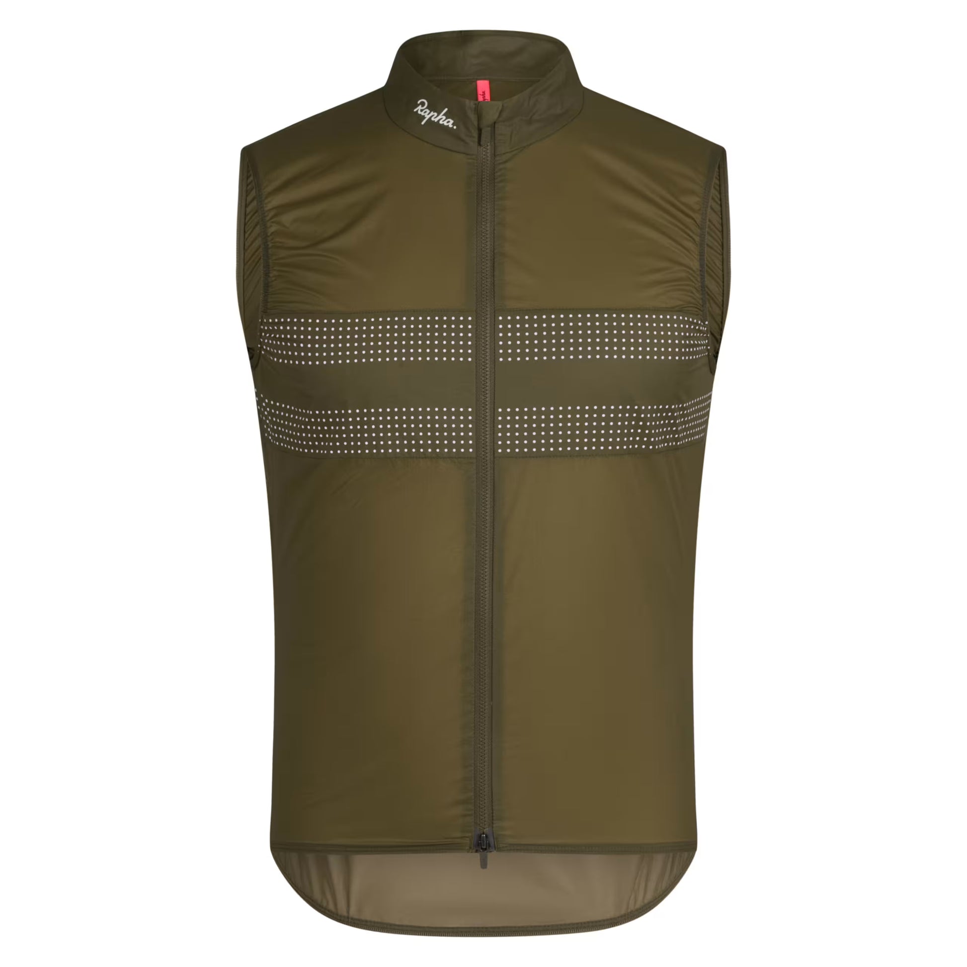 Rapha 2026 Men's Brevet Wind Cycling Gilet III, Dark Olive/White image 1