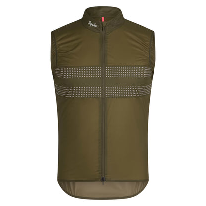 Rapha 2026 Men's Brevet Wind Cycling Gilet III, Dark Olive/White image 1