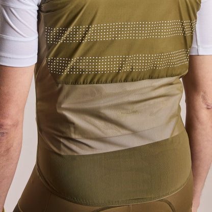 Rapha 2026 Men's Brevet Wind Cycling Gilet III, Dark Olive/White image 4