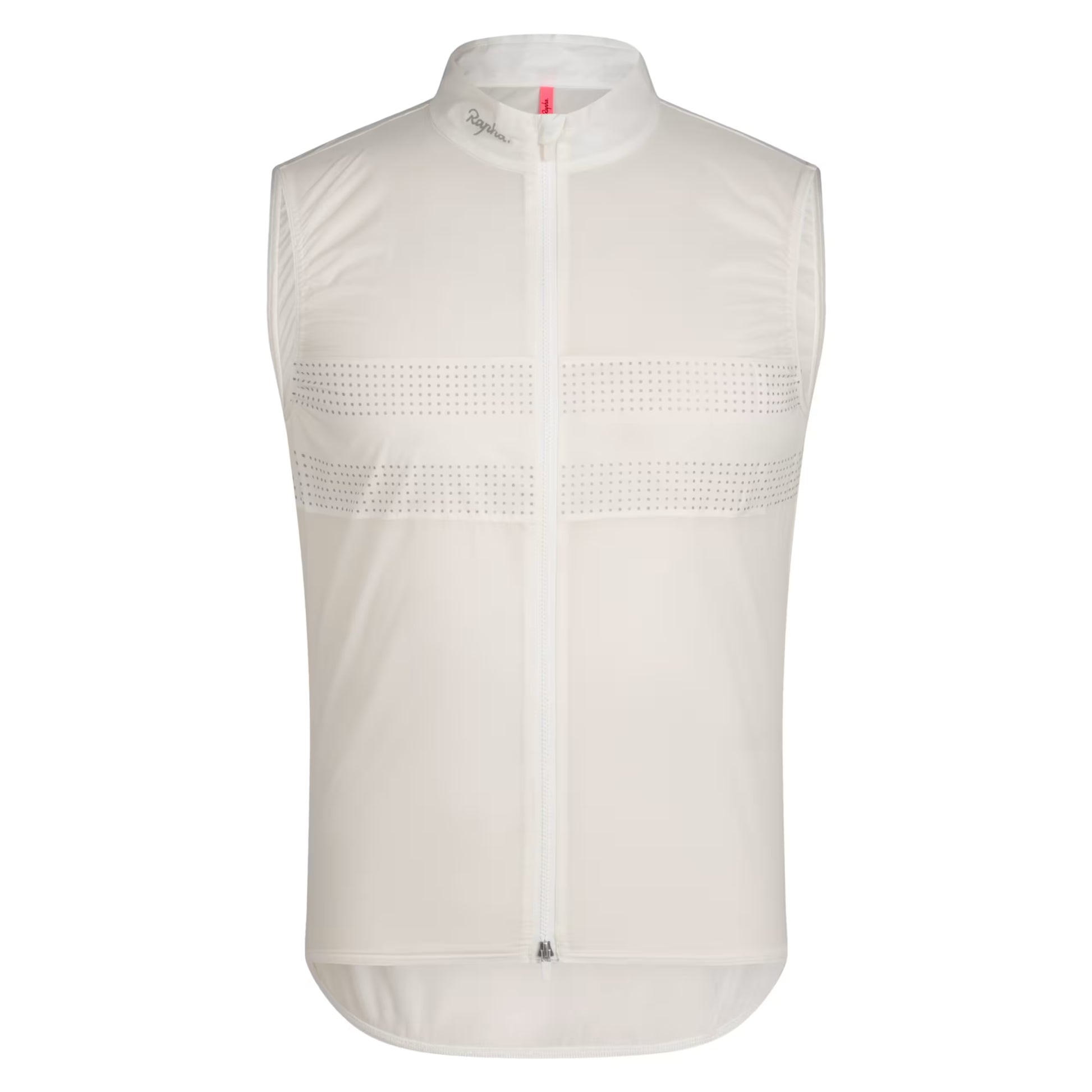 Rapha Men's Brevet Wind Cycling Gilet III, White/Silver image 1