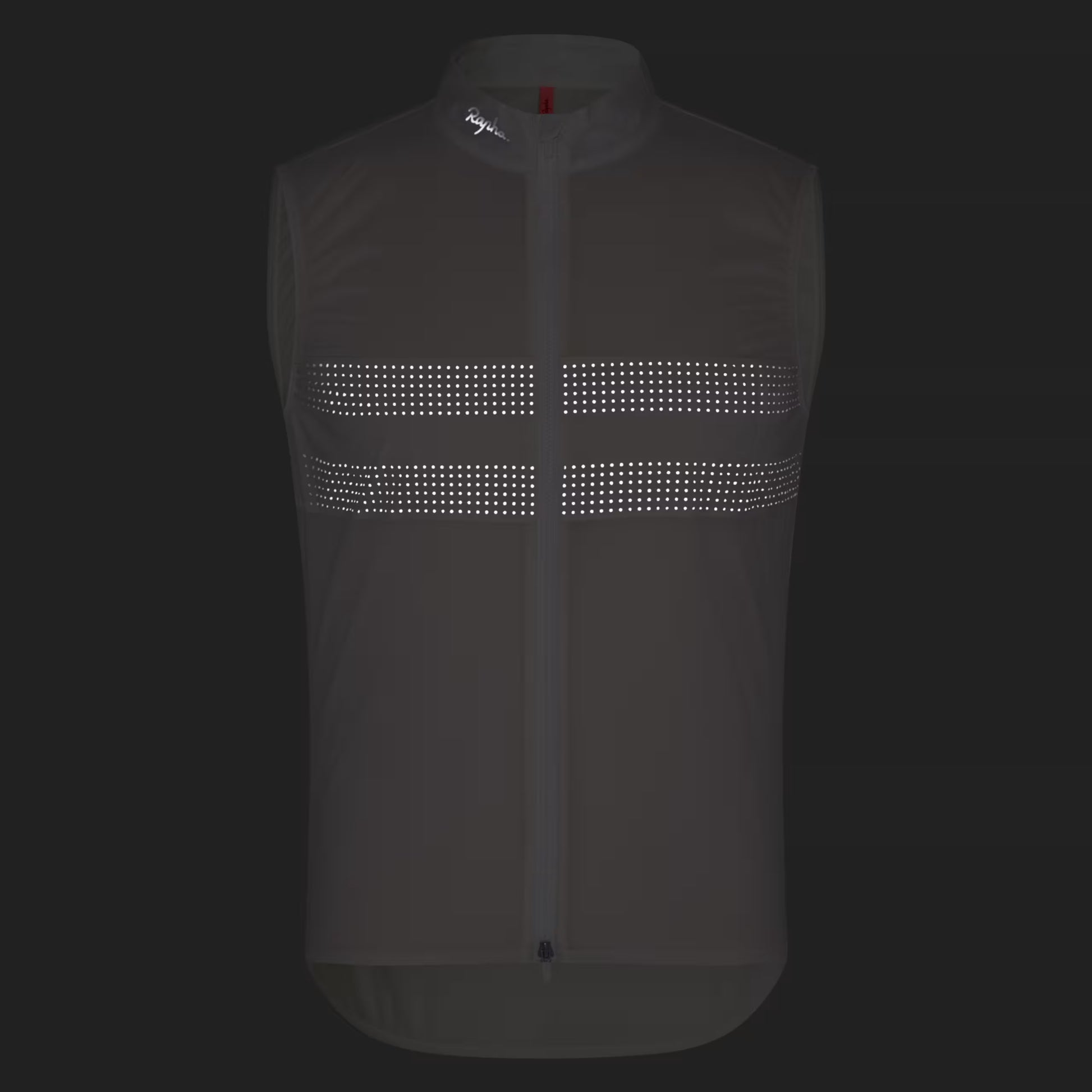 Rapha Men's Brevet Wind Cycling Gilet III, White/Silver image 7