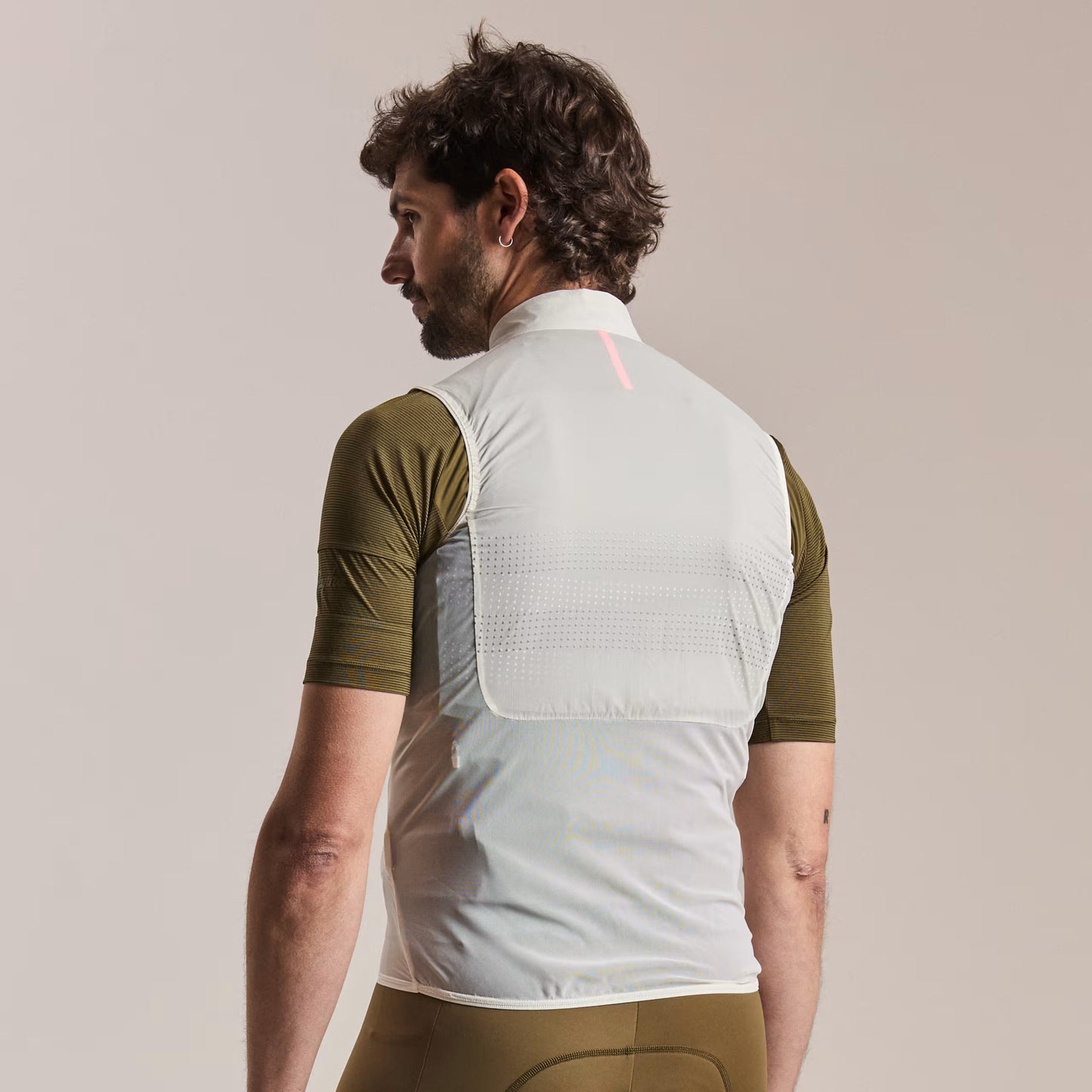 Rapha Men's Brevet Wind Cycling Gilet III, White/Silver image 4