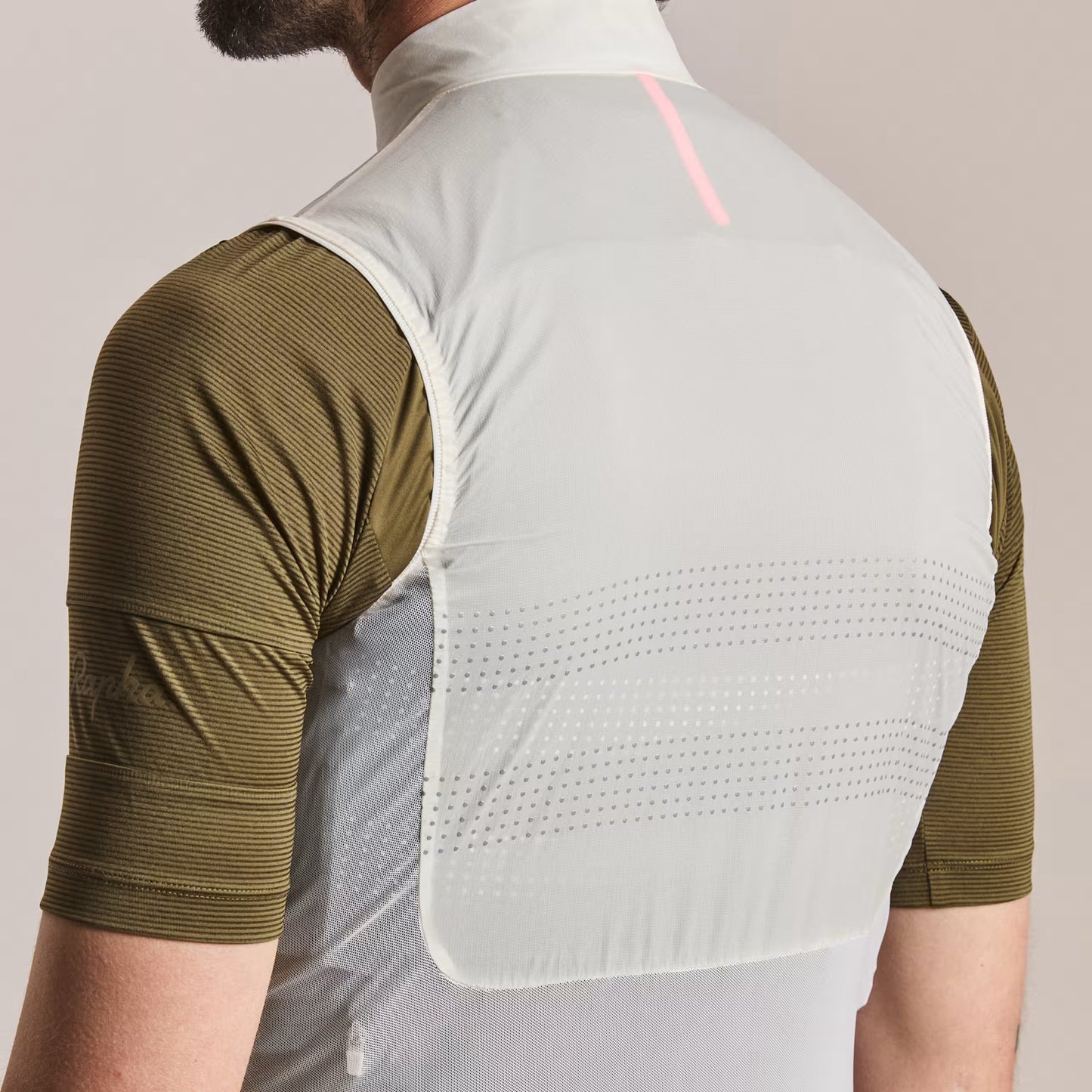 Rapha Men's Brevet Wind Cycling Gilet III, White/Silver image 5