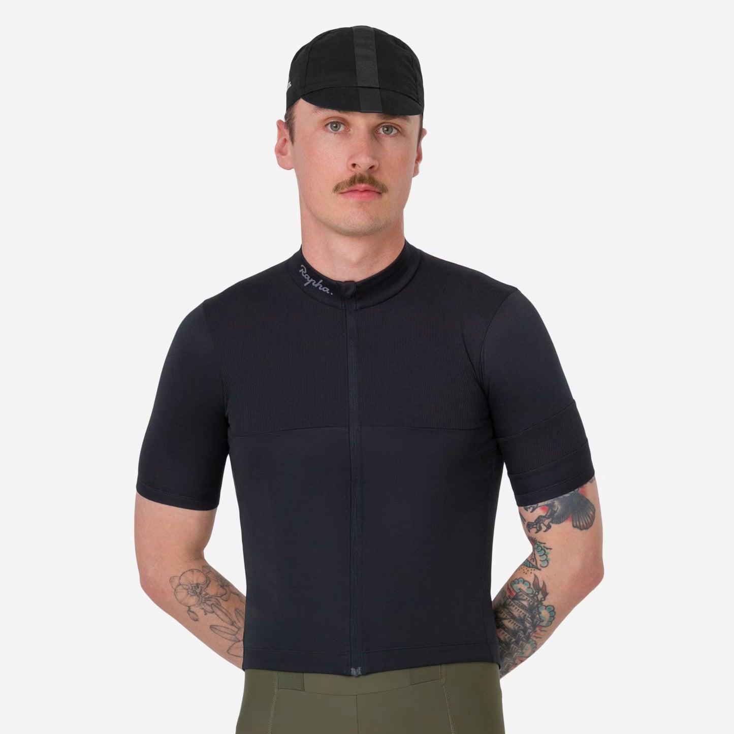 Rapha Men's Brevet Element Jersey Black / Grey BUP01XXAGR image 6