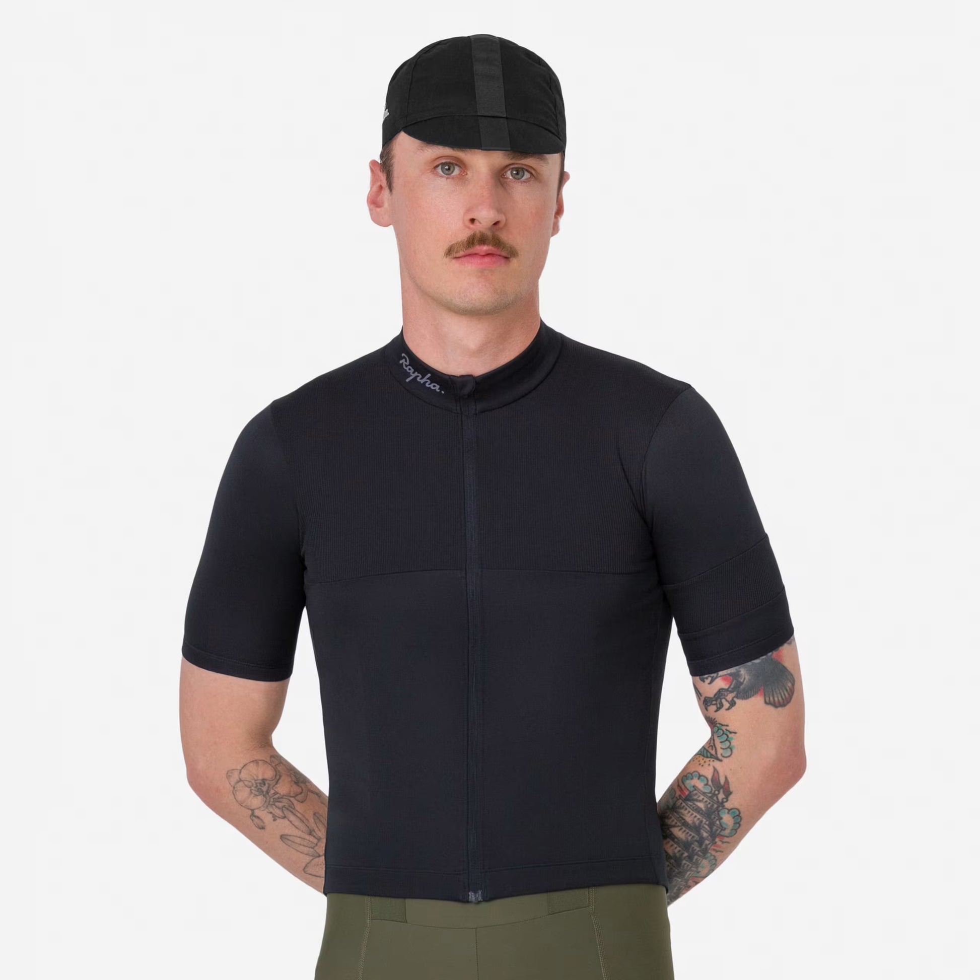 Rapha Men's Brevet Element Jersey Black / Grey BUP01XXAGR image 6