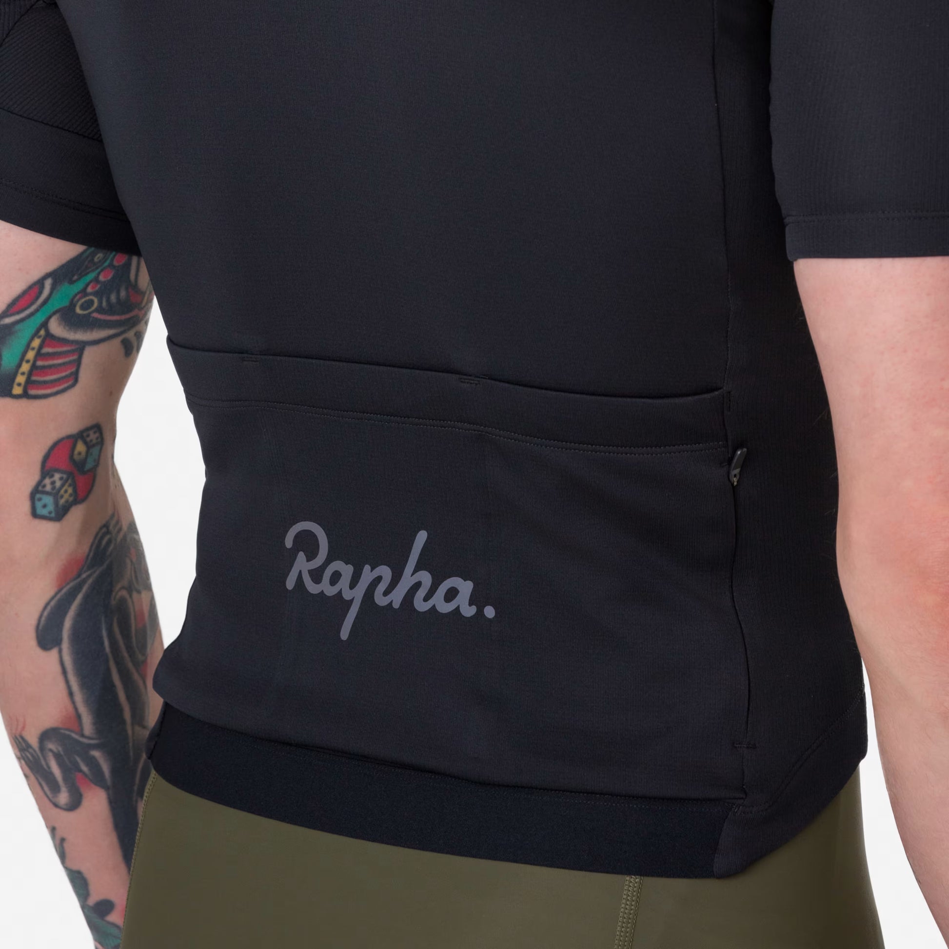 Rapha Men's Brevet Element Jersey Black / Grey BUP01XXAGR image 4