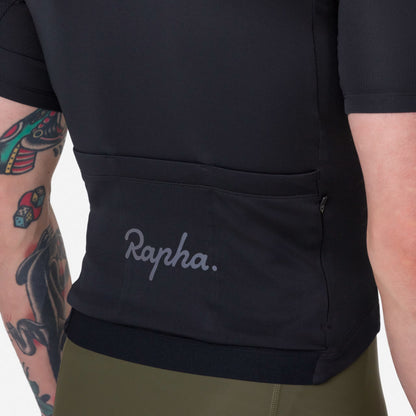 Rapha Men's Brevet Element Jersey Black / Grey BUP01XXAGR image 4