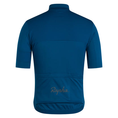Rapha Men's Brevet Element Jersey, Jewelled Blue/Dark Navy BUP01XXBOS image 2