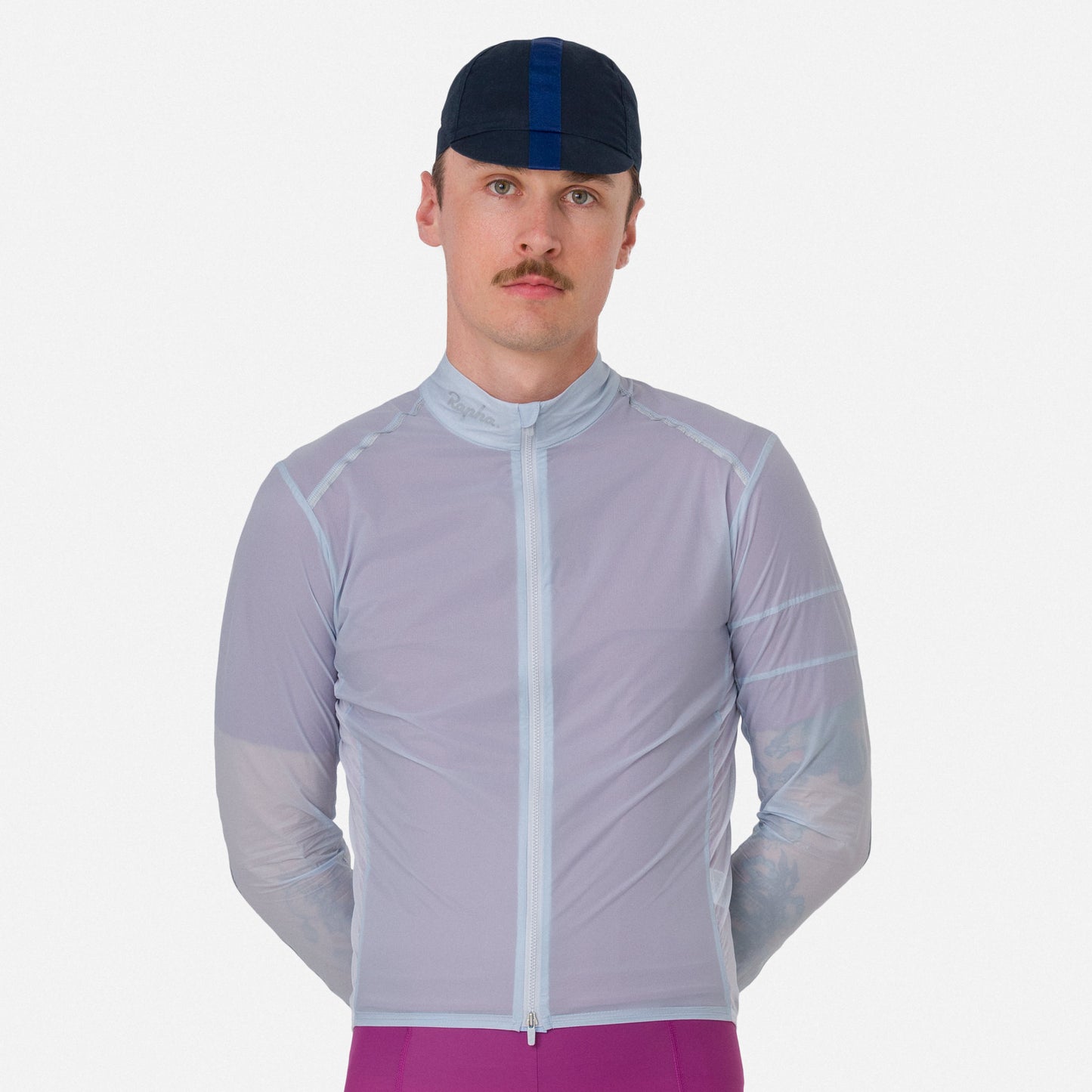 Rapha Men's Brevet Element Wind Jacket, Jewelled Ice/Silver image 4