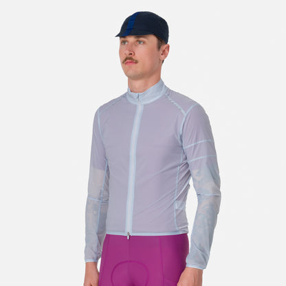 Rapha Men's Brevet Element Wind Jacket, Jewelled Ice/Silver image 