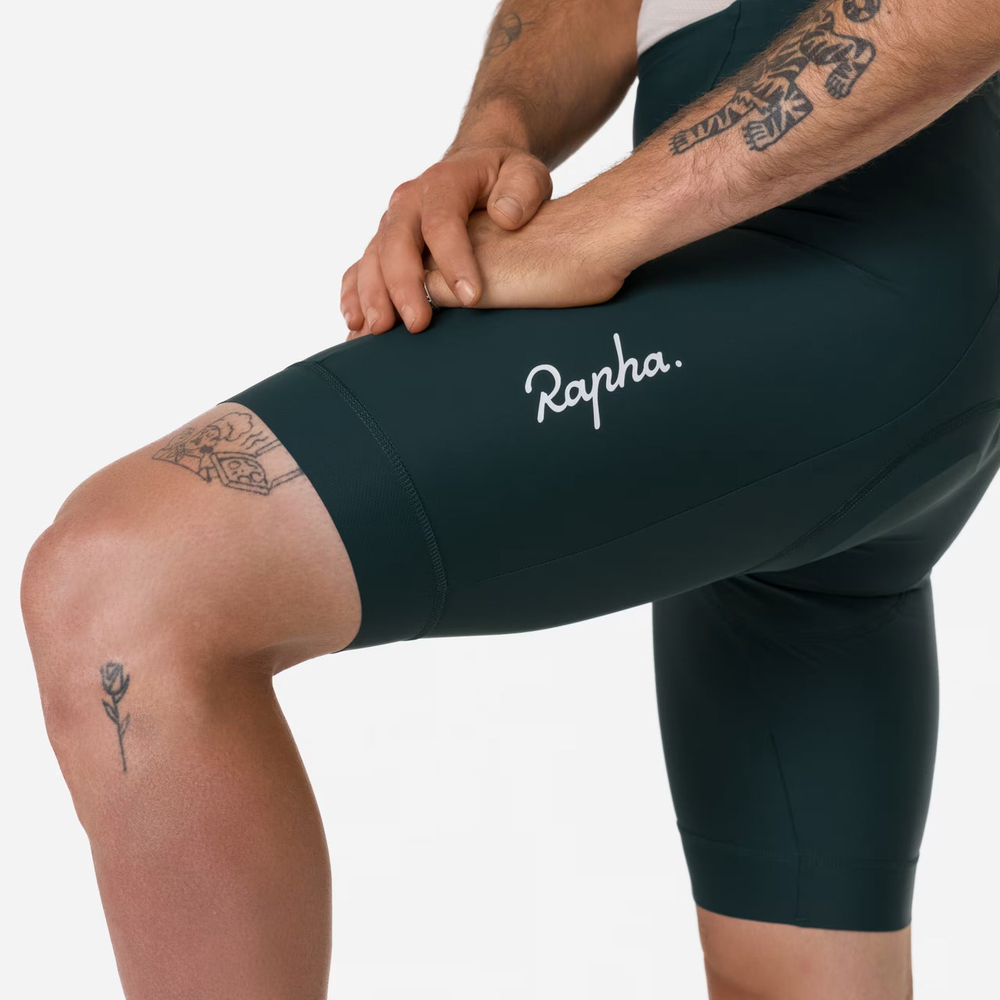 Rapha 2025 Men's Core Shorts Forest Green / White image 3
