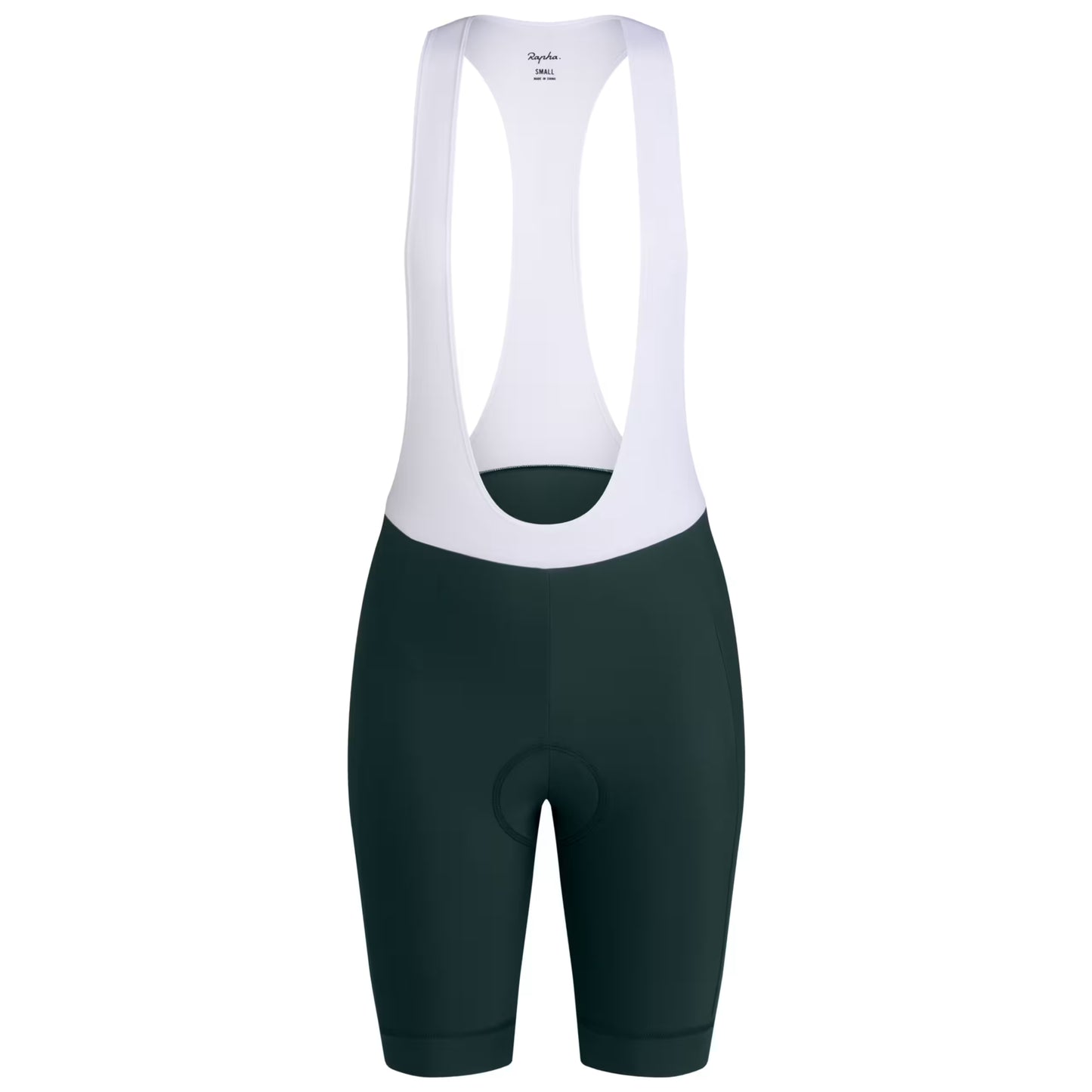 Rapha 2025 Women's Core Bib Shorts Forest Green/White CCK01XXFWHXXS,CCK01XXFWHXSM,CCK01XXFWHSML,CCK01XXFWHMED,CCK01XXFWHLRG,CCK01XXFWHXLG image 1