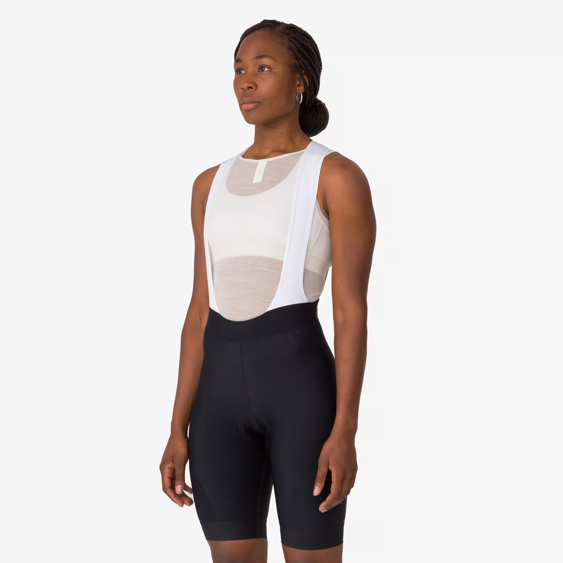 Rapha 2026 Women's Core Bib Shorts, Black/White CCK02XXBLW image 4