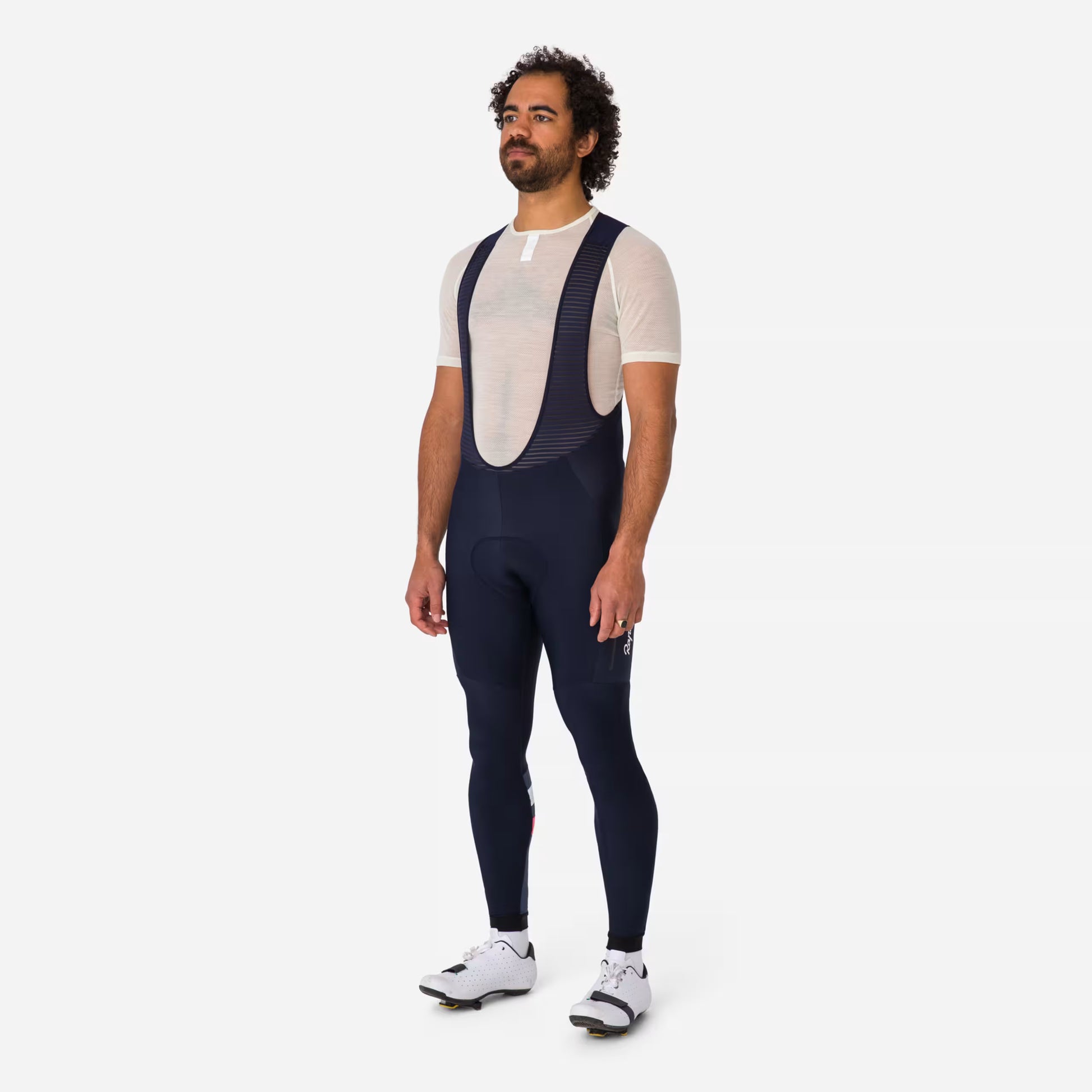 Rapha Brevet Men's Cargo Winter Tights, Dark Navy/White image 3
