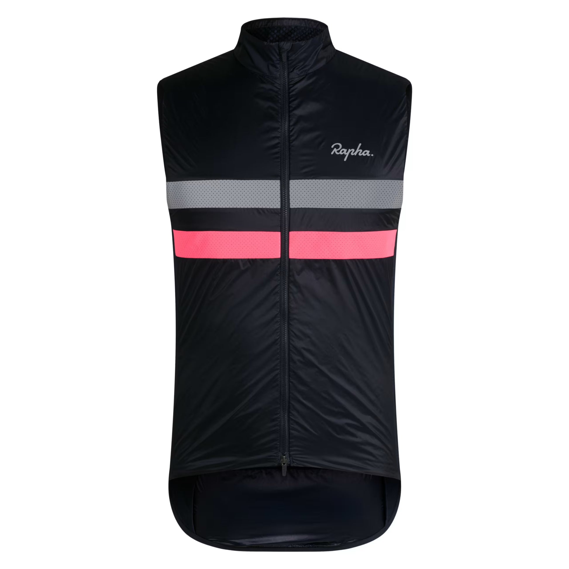 Rapha Men's Brevet Insulated Gilet, Dark Navy/Hi-Viz Pink image 1