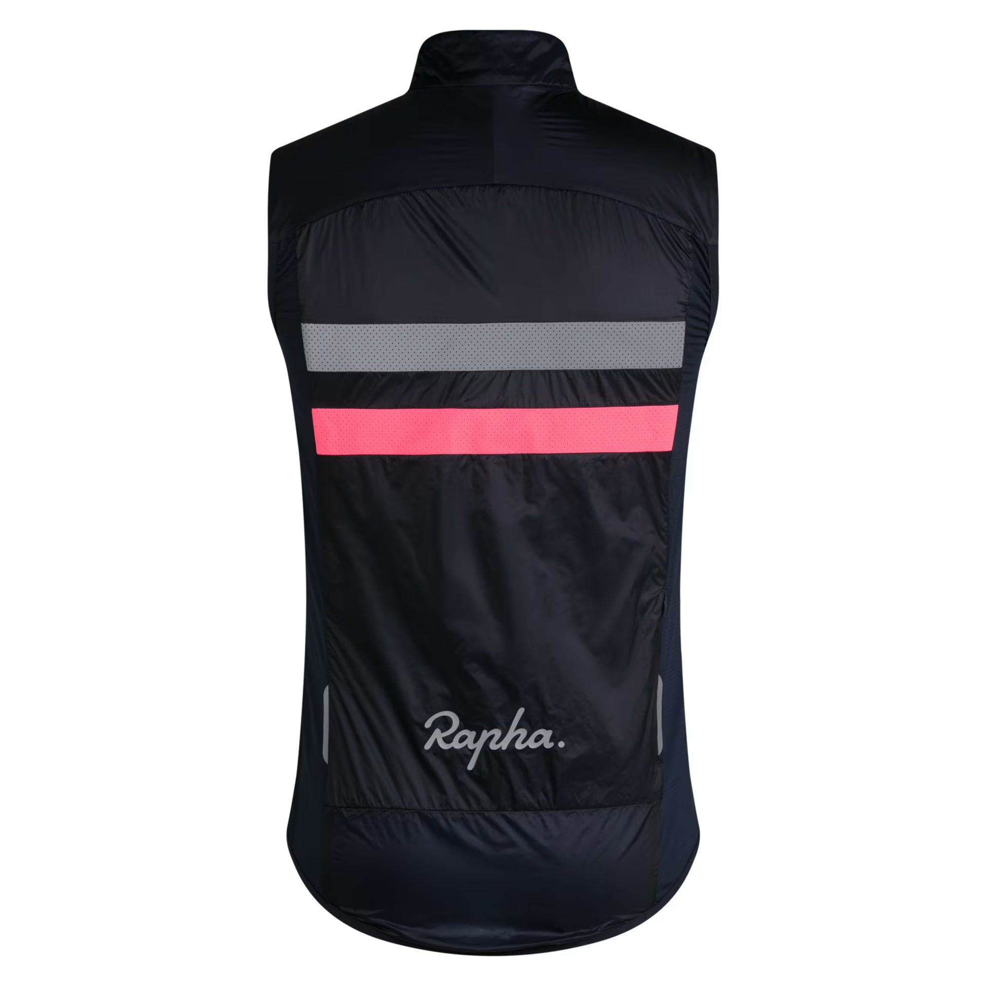 Rapha Men's Brevet Insulated Gilet, Dark Navy/Hi-Viz Pink image 2