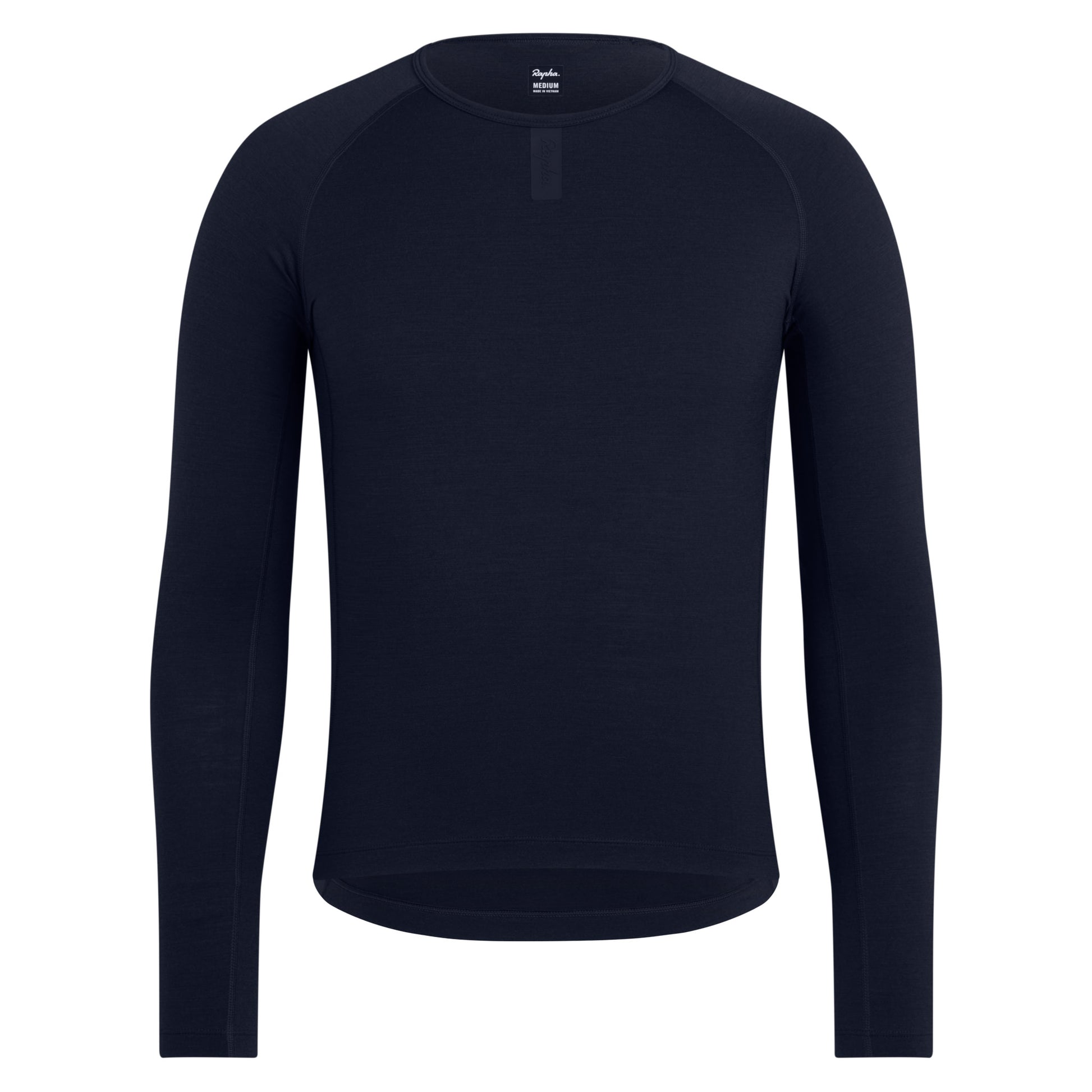 Rapha Men's Merino Long Sleeve Base Layer, Dark Navy image 1
