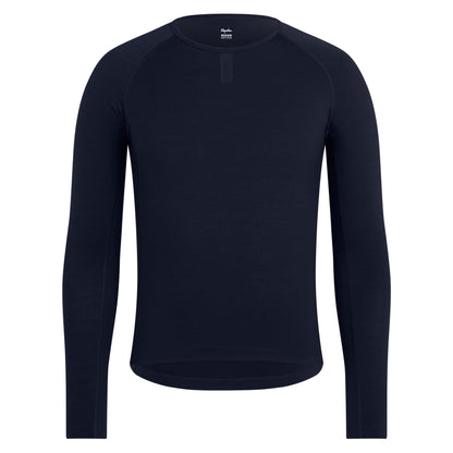 Rapha Men's Merino Long Sleeve Base Layer, Dark Navy image 1