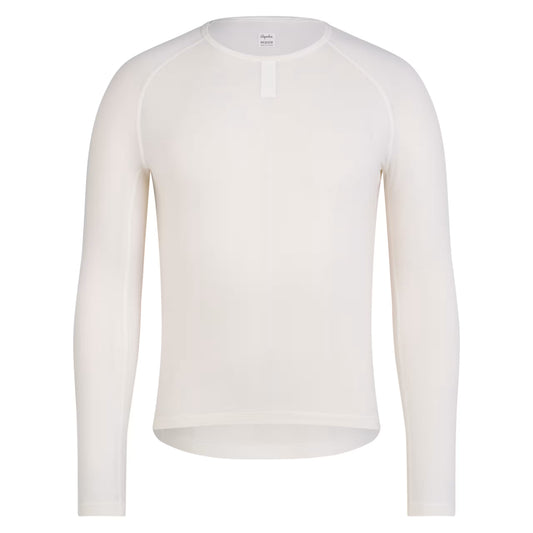Rapha Men's Merino Long Sleeve Base Layer - Cream/White image 1