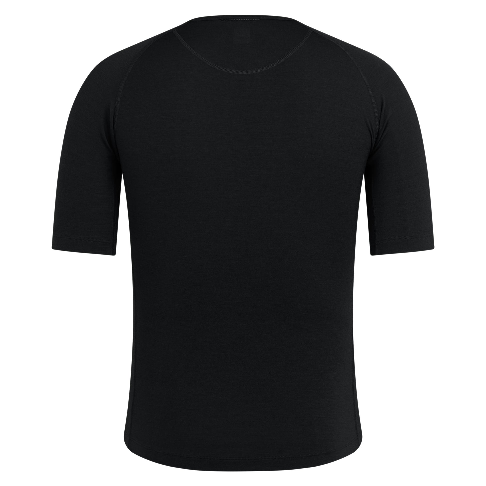 Rapha Men's Merino Base Layer Short Sleeve, Black CIA01XXBBK image 1