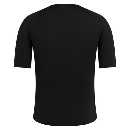 Rapha Men's Merino Base Layer Short Sleeve, Black CIA01XXBBK image 1